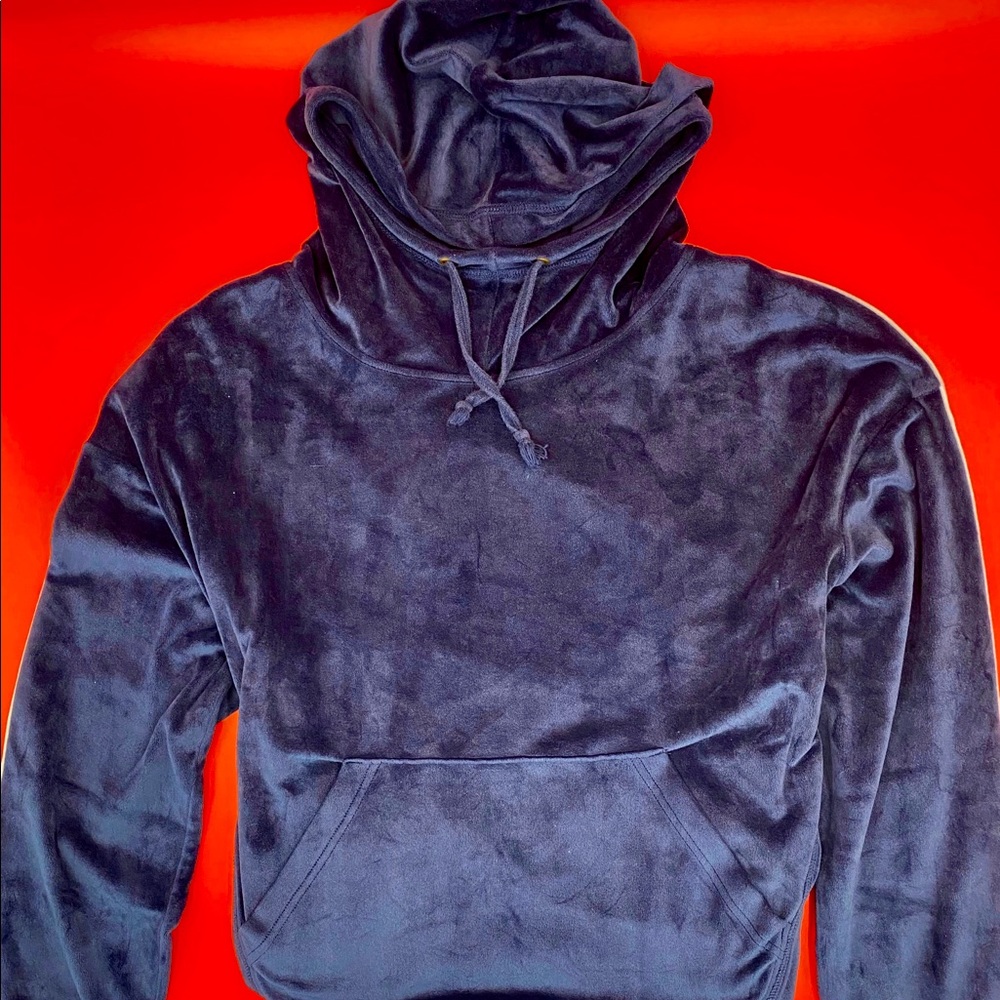 CUTE velour hoodie!
